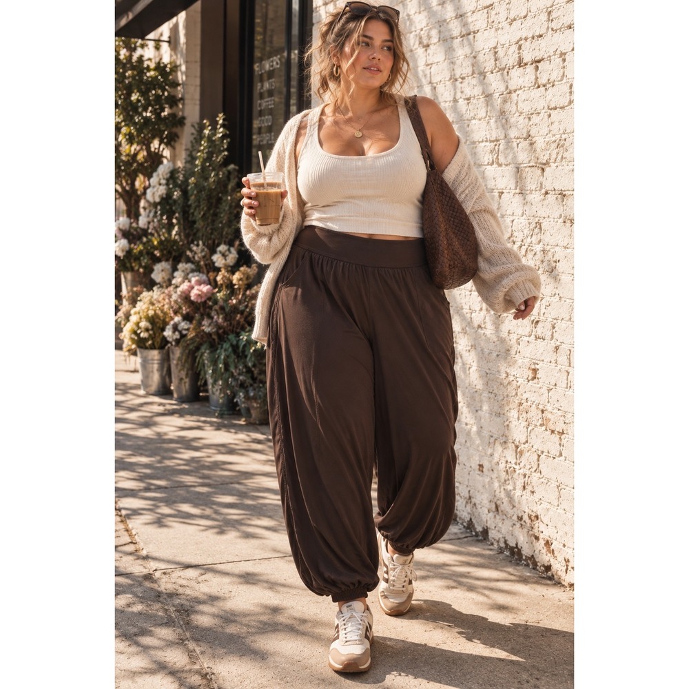 OFFLINE by Aerie Brown The Hugger Jogger Harem Pants XXL